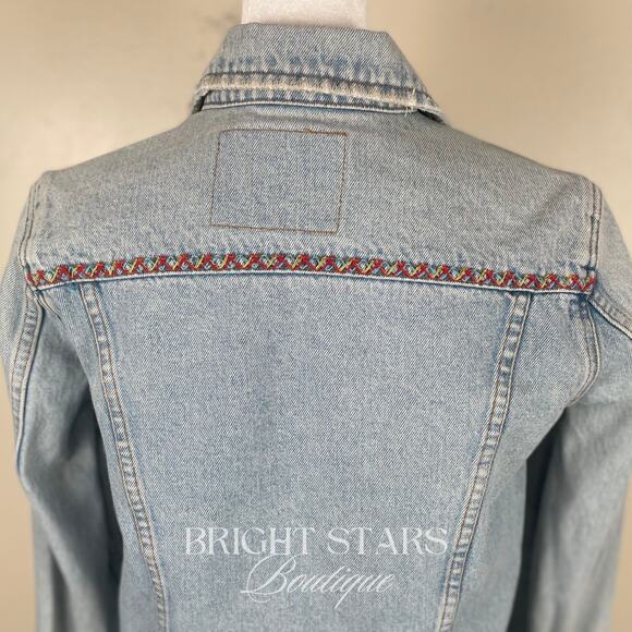 Rare Vintage Embroidered ASO Rory Gilmore Denim Jacket Gilmore Girls Small - Picture 10 of 10